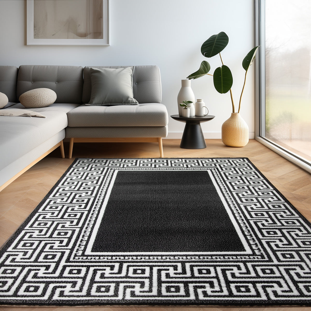 Carpettex Kurzflor Teppich Waschbar Extra Weich Modern