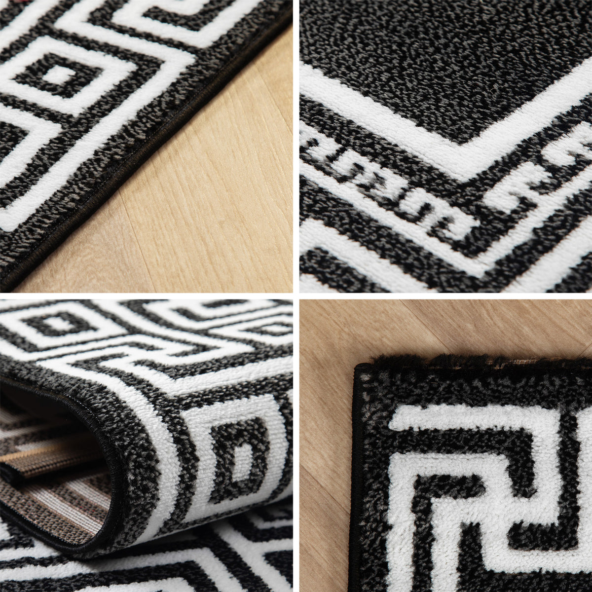 Carpettex Kurzflor Teppich Waschbar Extra Weich Modern