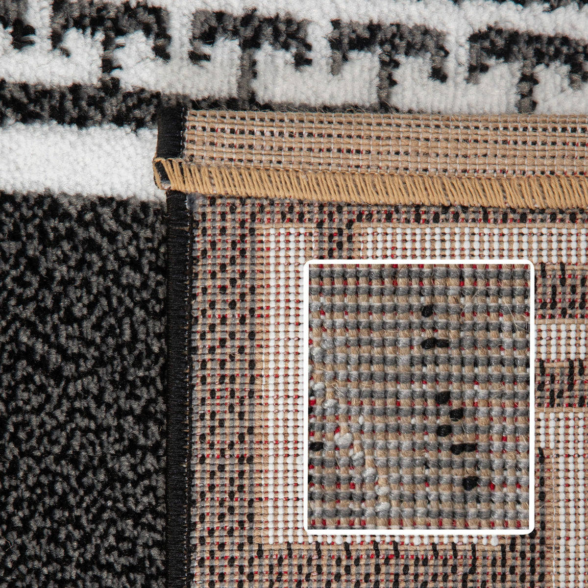 Carpettex Kurzflor Teppich Waschbar Extra Weich Modern
