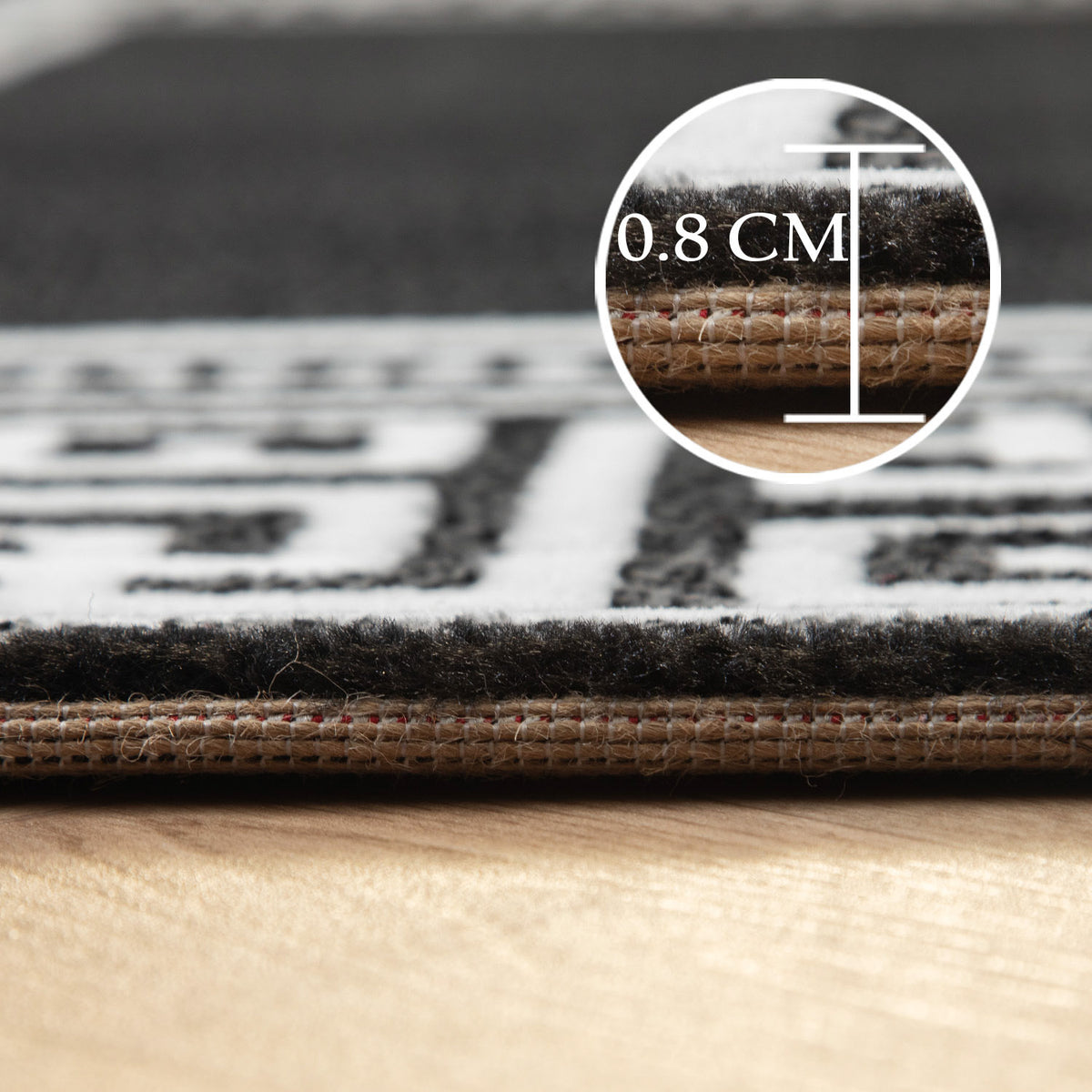 Carpettex Kurzflor Teppich Waschbar Extra Weich Modern
