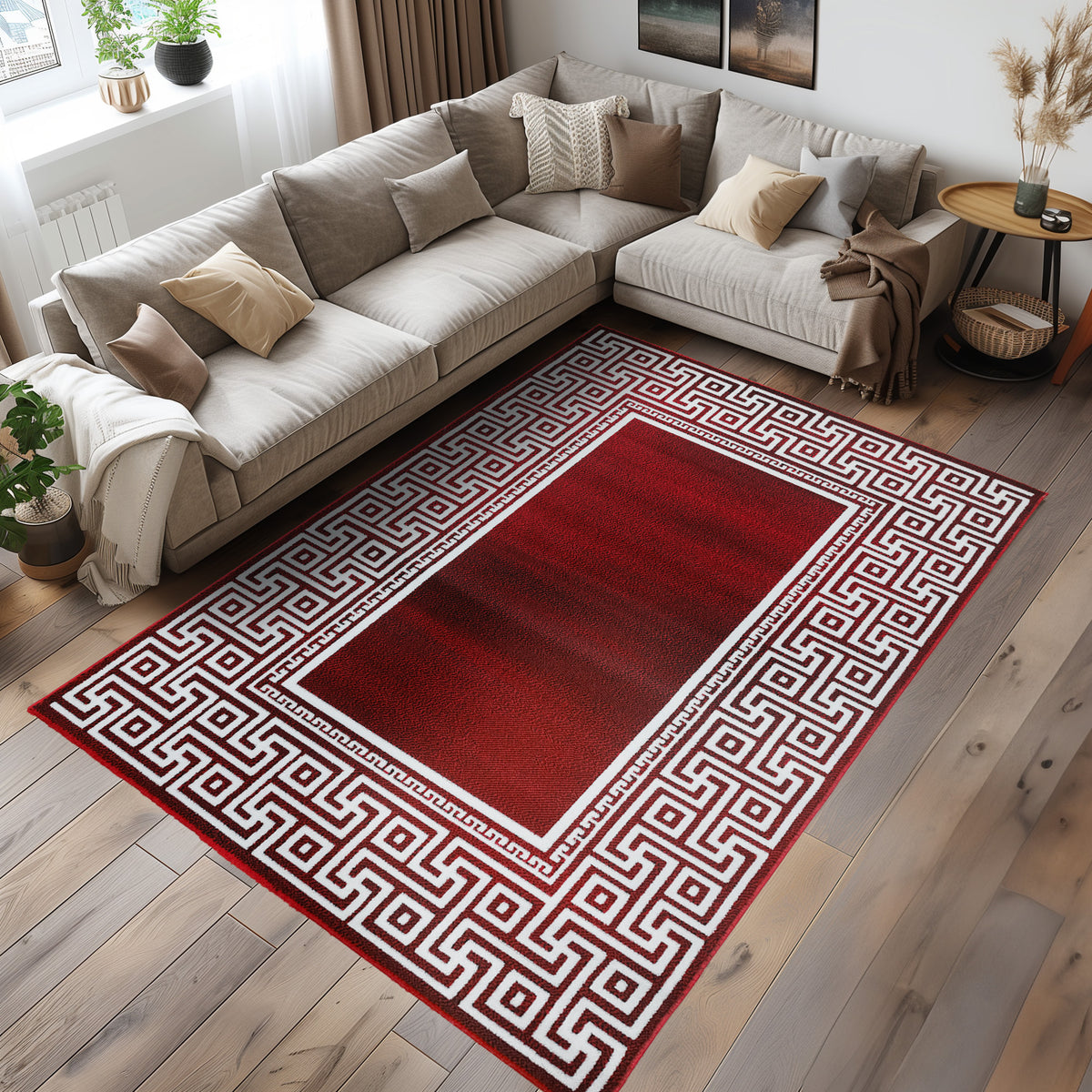 Carpettex Kurzflor Teppich Waschbar Extra Weich Modern