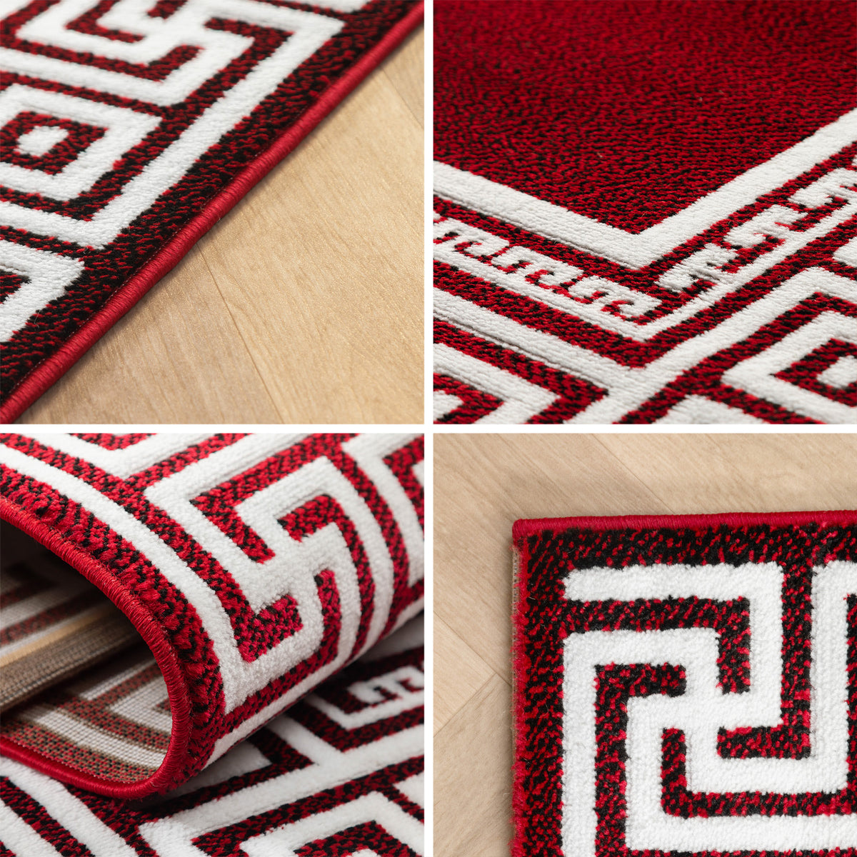 Carpettex Kurzflor Teppich Waschbar Extra Weich Modern