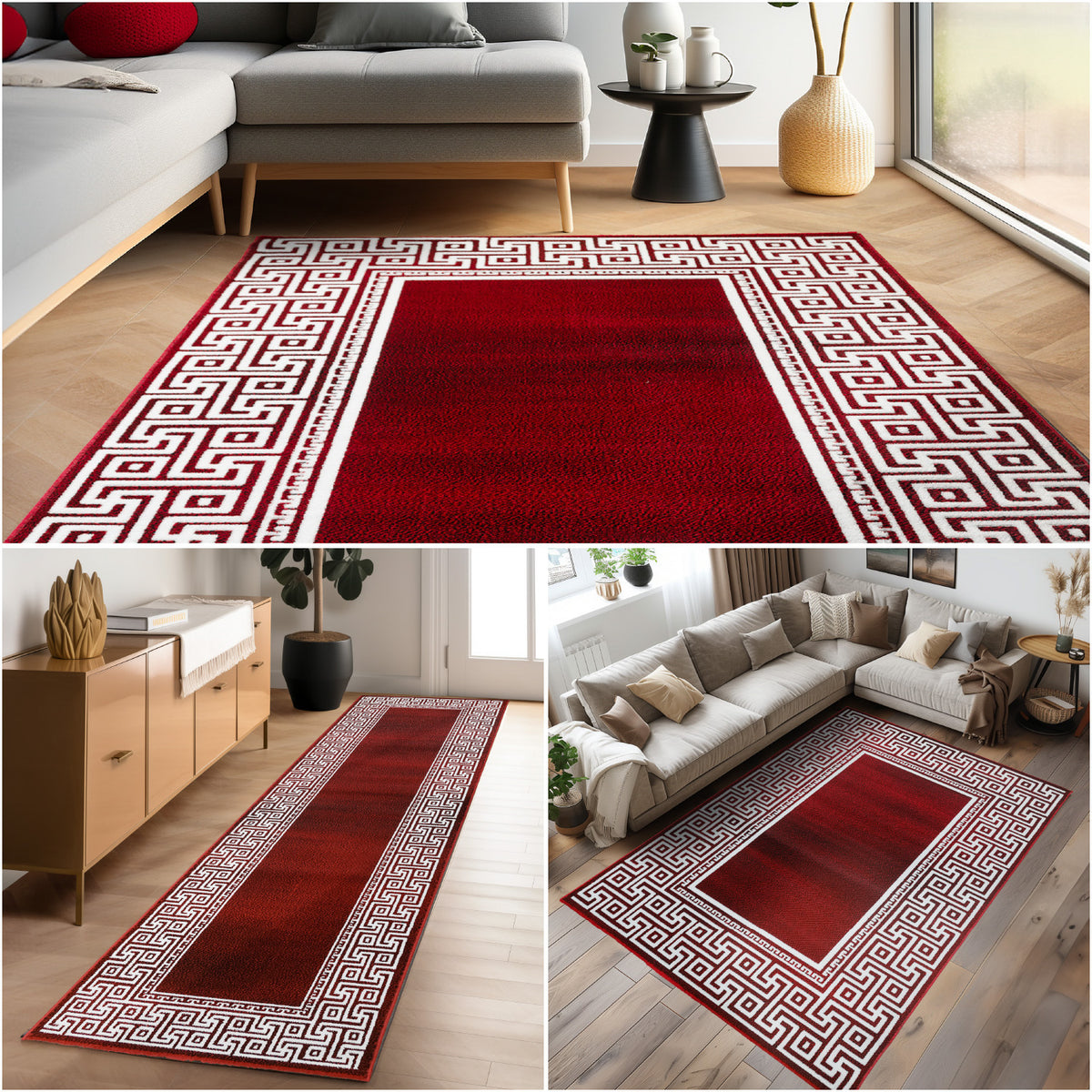 Carpettex Kurzflor Teppich Waschbar Extra Weich Modern