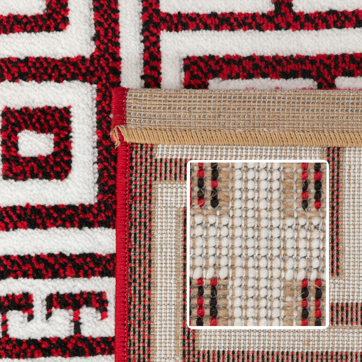 Carpettex Kurzflor Teppich Waschbar Extra Weich Modern