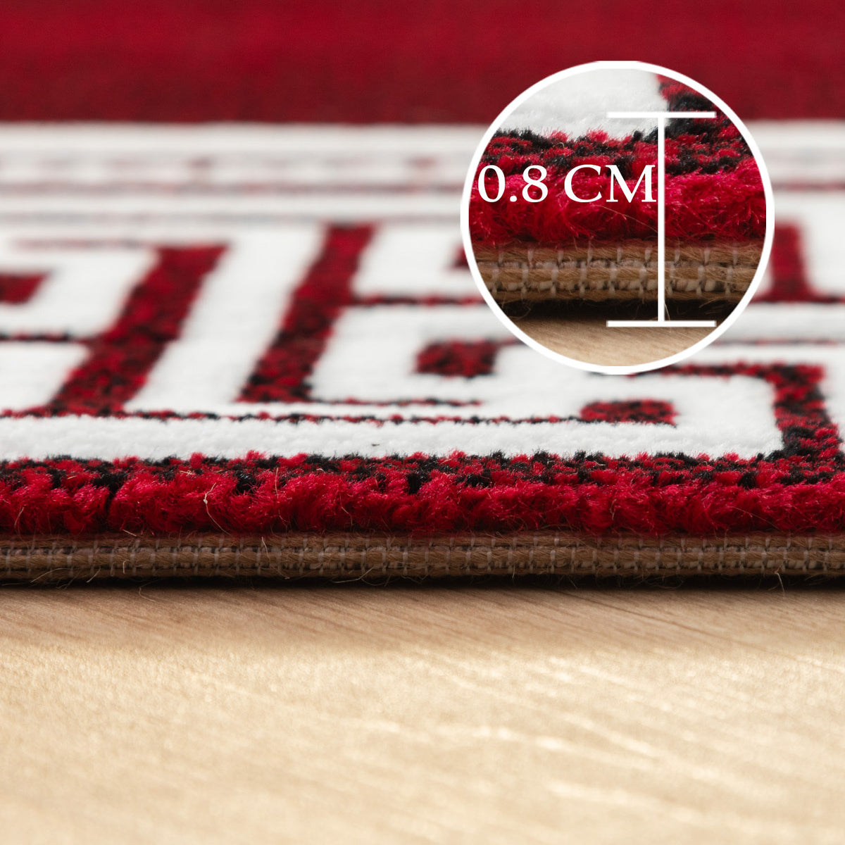 Carpettex Kurzflor Teppich Waschbar Extra Weich Modern