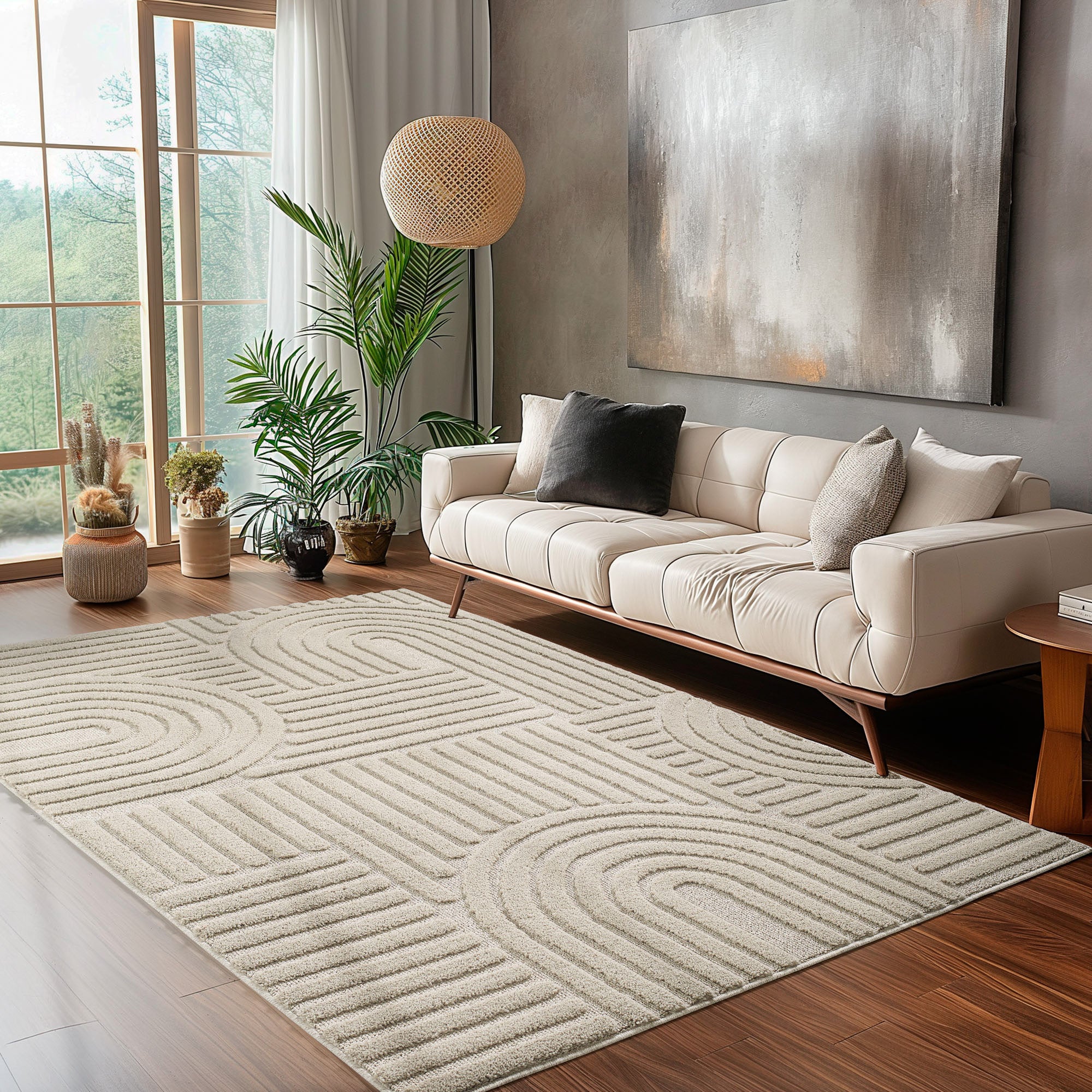 Living room rug, bedroom rug, kitchen rug, boho rug, 3D design