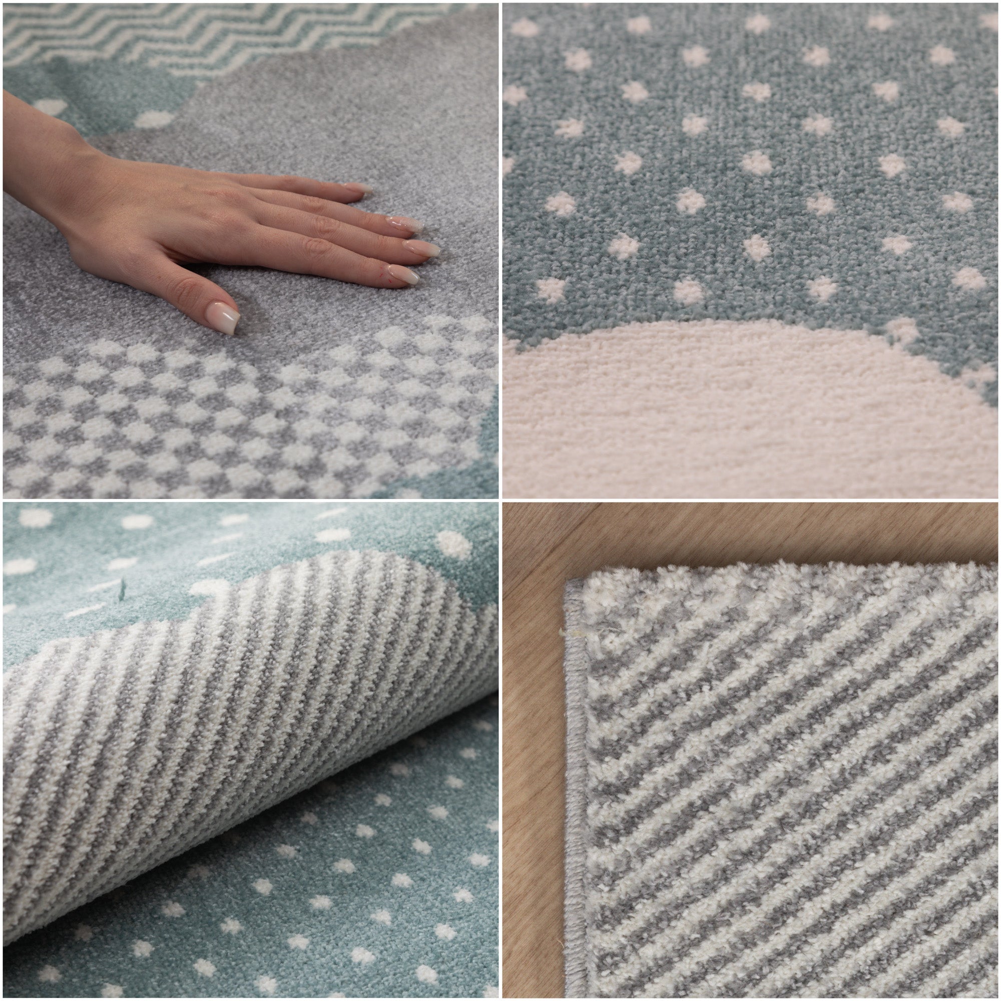 Tapis pour enfants chambre d'enfant design nuage tapis pour enfants chambre de bébé à poils doux
