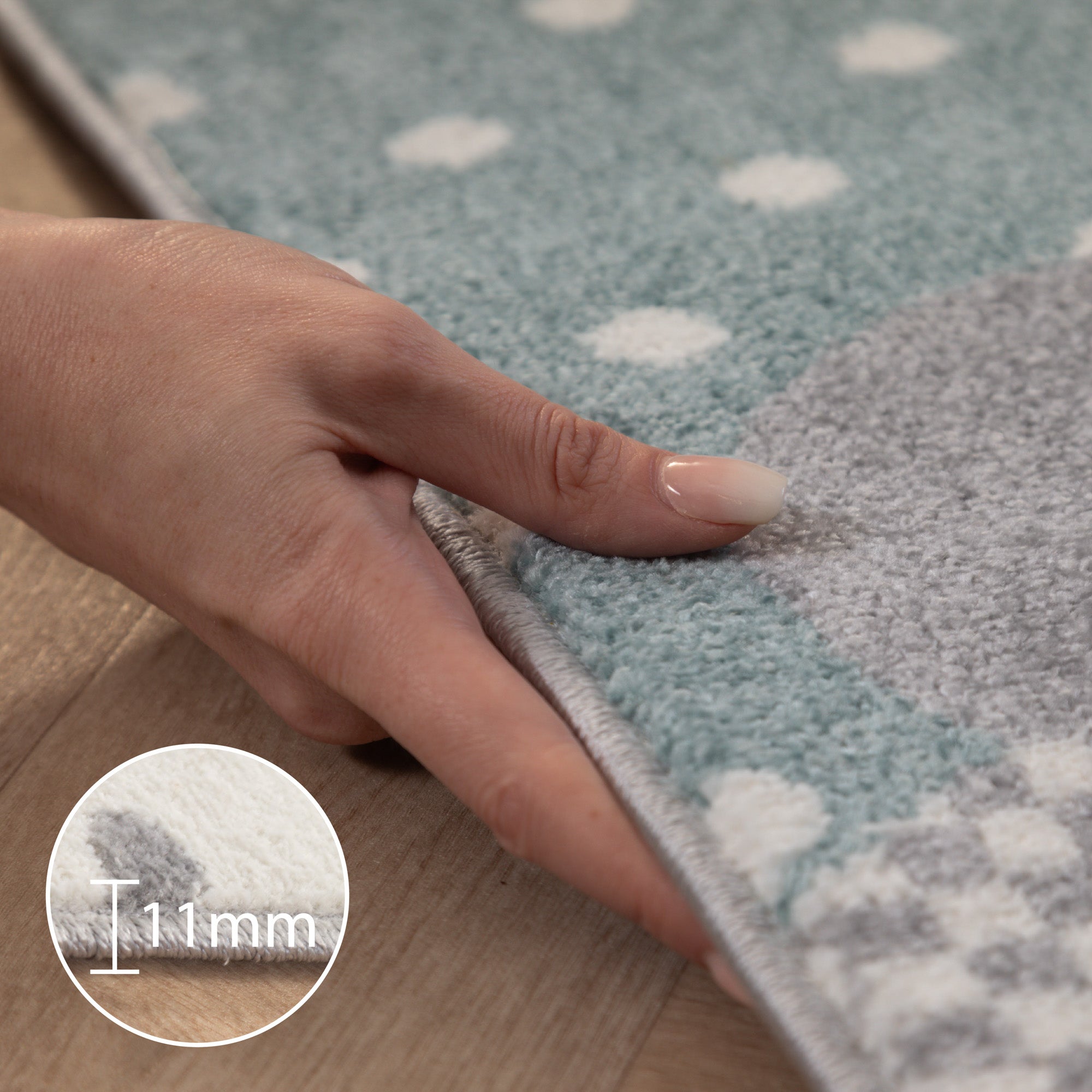 Tapis pour enfants chambre d'enfant design nuage tapis pour enfants chambre de bébé à poils doux