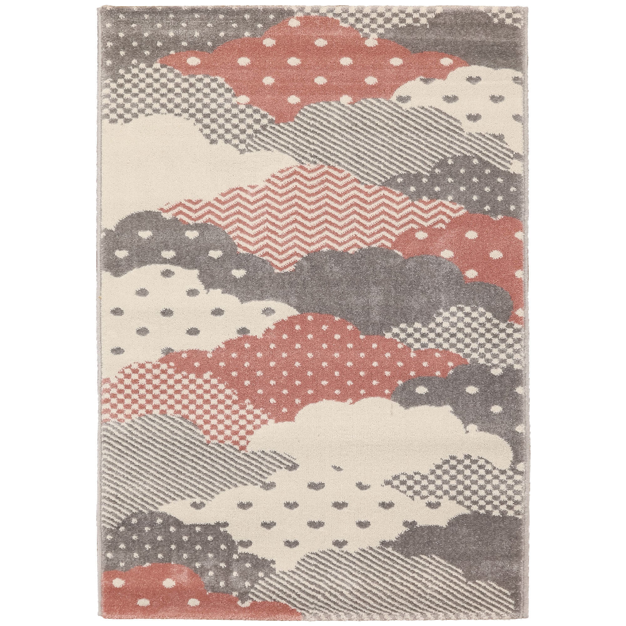 Children's Rug Children's Room Cloud Design Children's Rug Baby Room Soft Pile