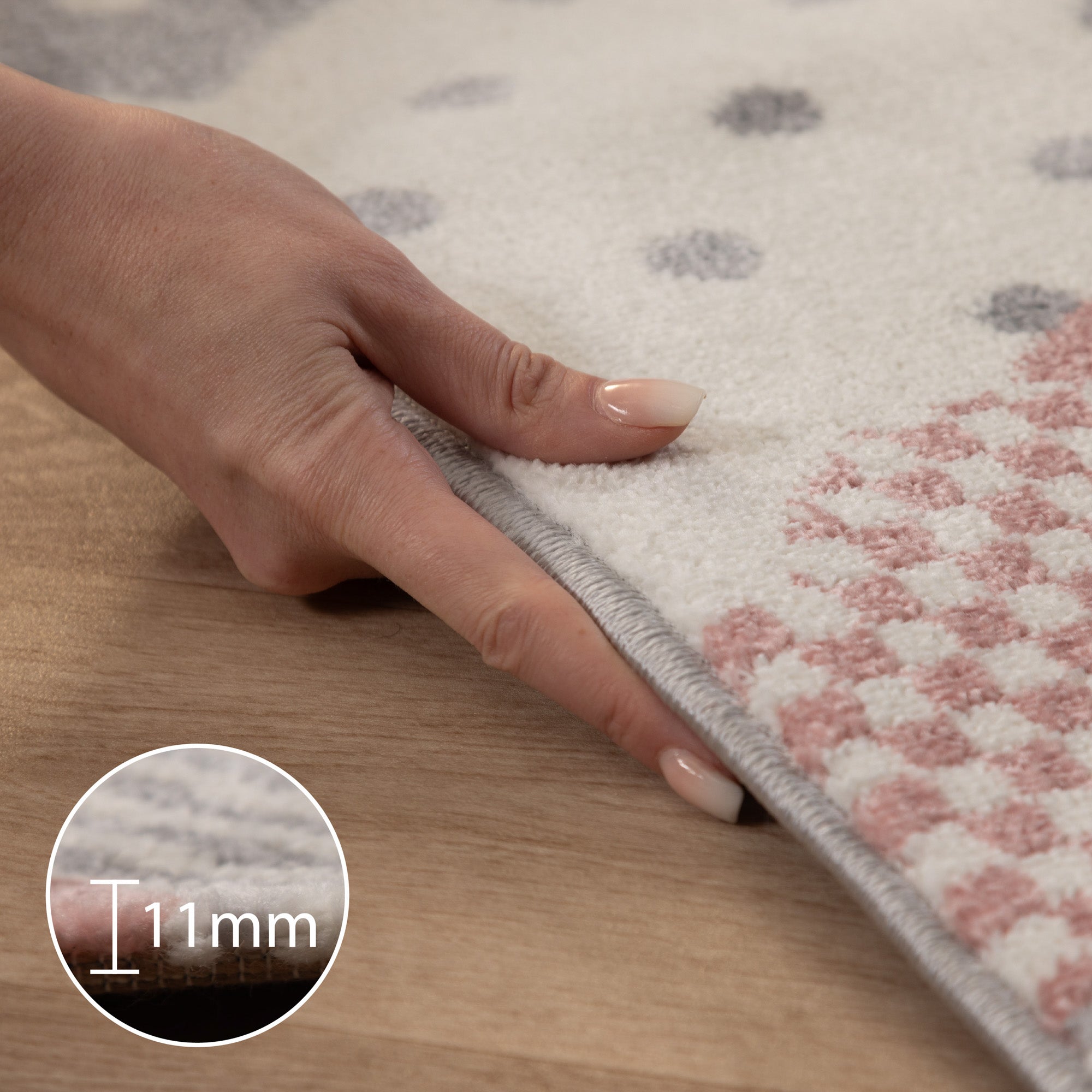 Children's Rug Children's Room Cloud Design Children's Rug Baby Room Soft Pile