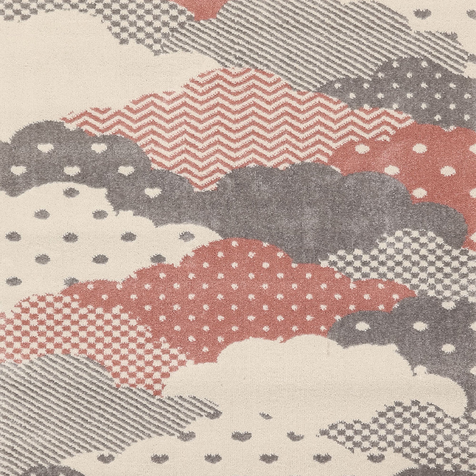 Children's Rug Children's Room Cloud Design Children's Rug Baby Room Soft Pile