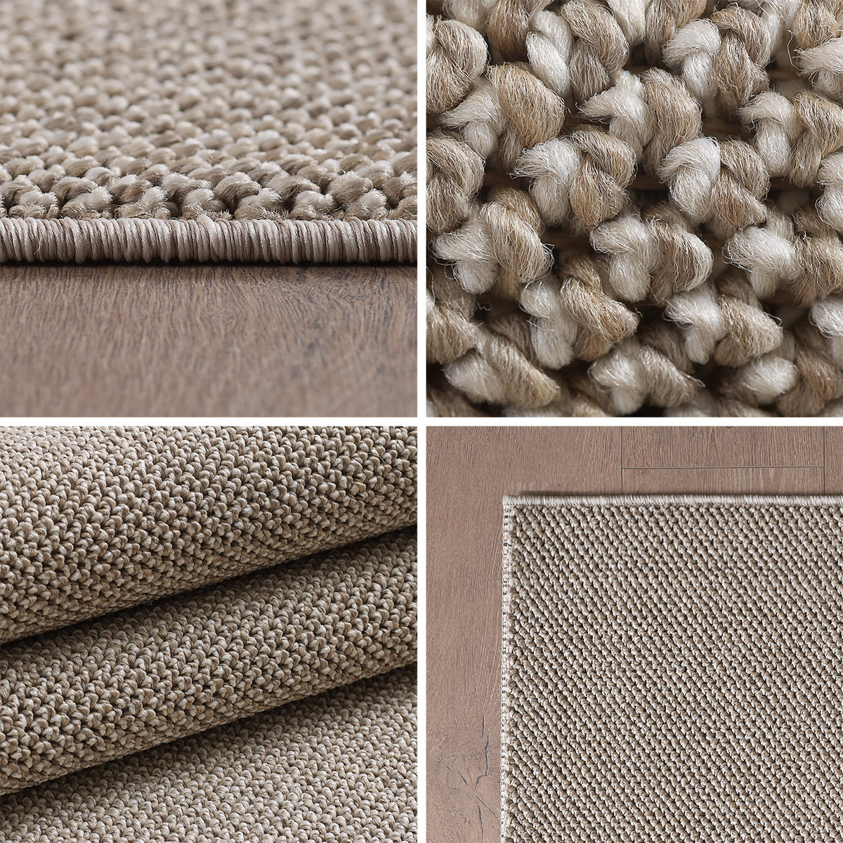Carpettex Schlingenflor Teppich Einfarbig Weich Pflegeleicht