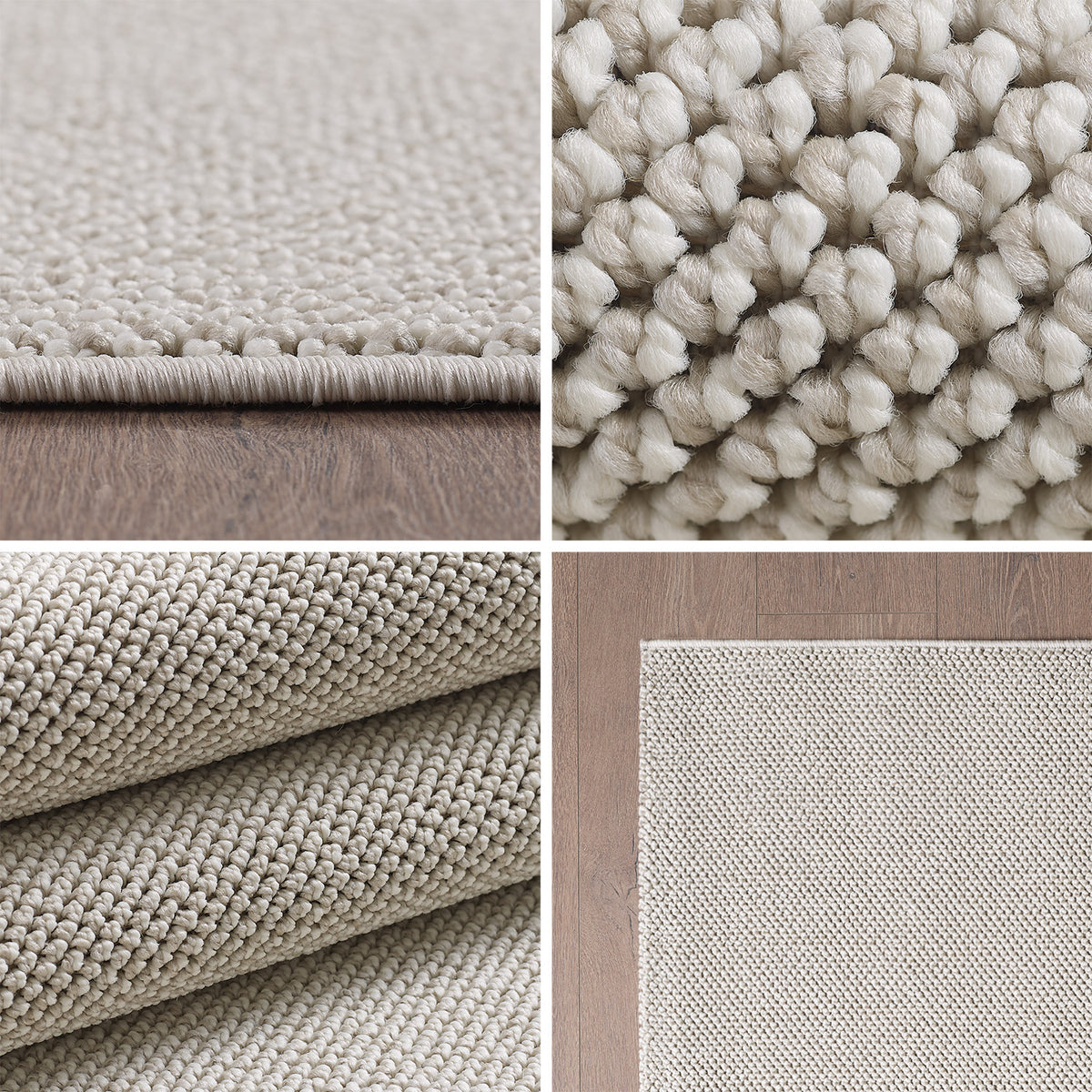Carpettex Schlingenflor Teppich Einfarbig Weich Pflegeleicht