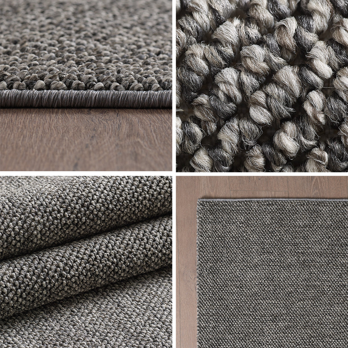 Carpettex Schlingenflor Teppich Einfarbig Weich Pflegeleicht