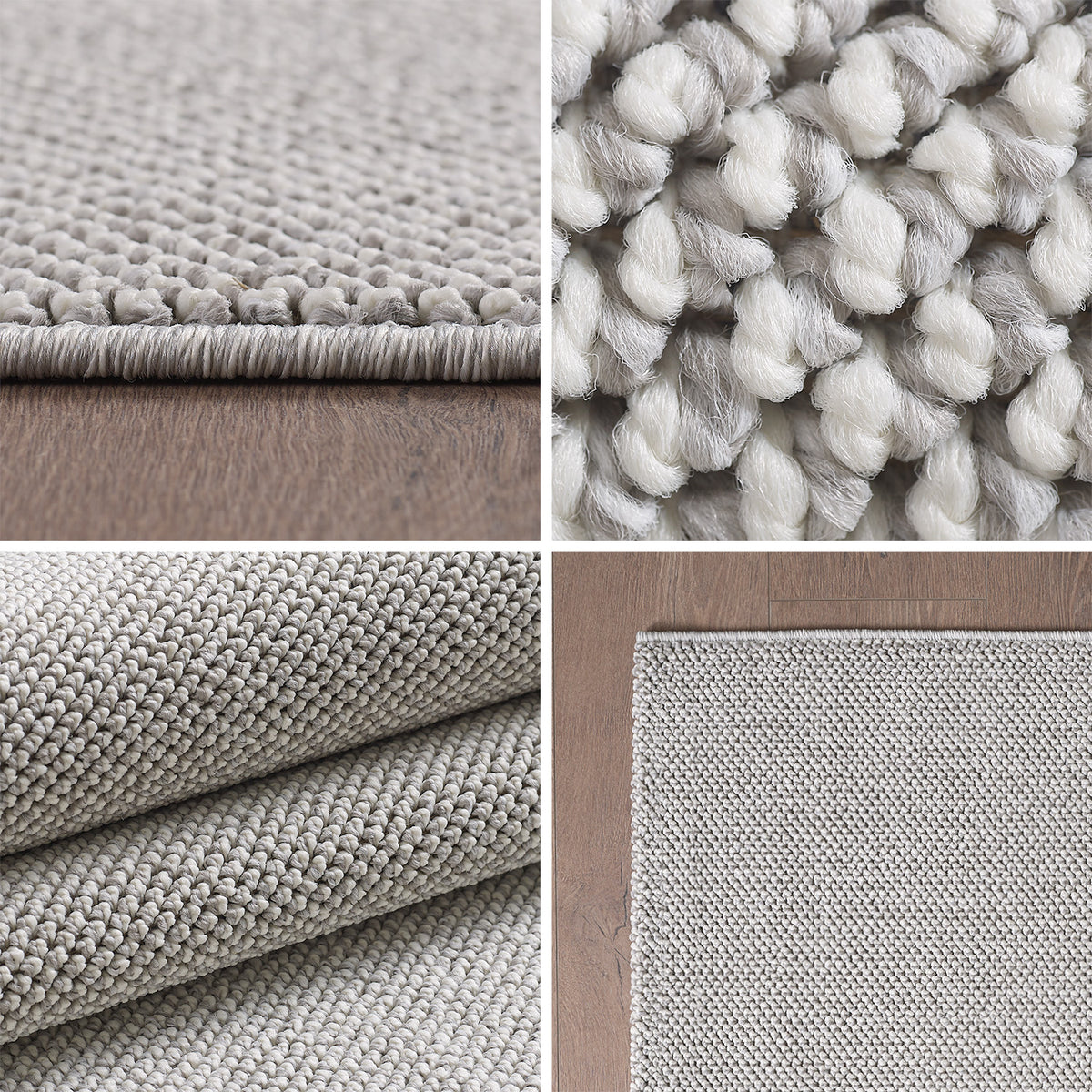 Carpettex Schlingenflor Teppich Einfarbig Weich Pflegeleicht