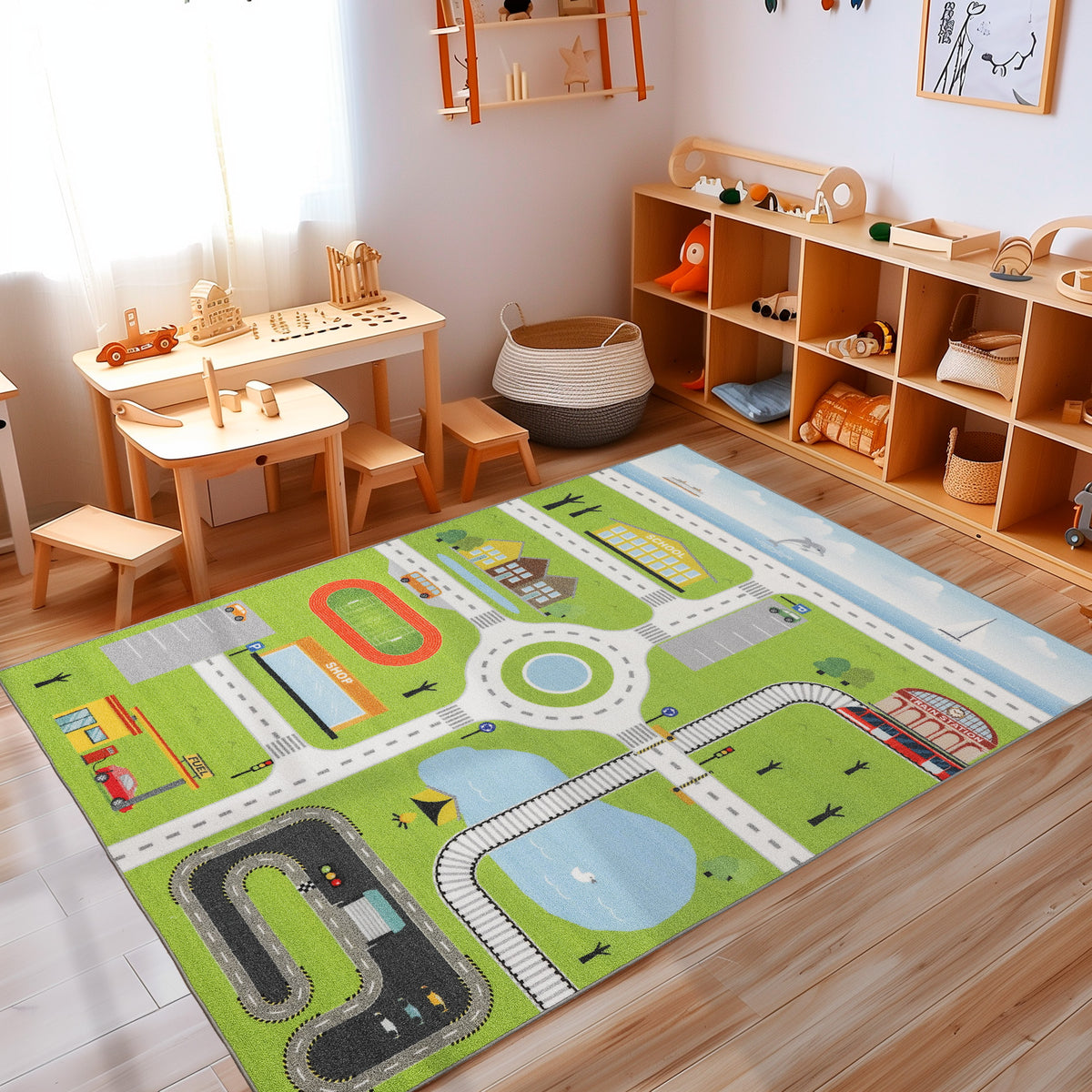 Carpettex Kinderteppich Babyteppich Rutschfest Weich Antiallergen