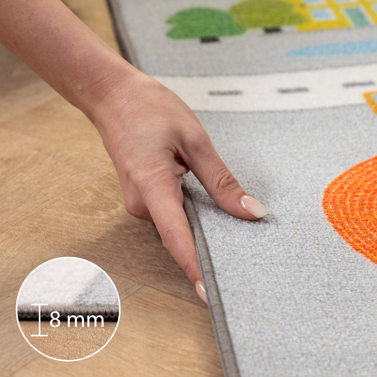 Carpettex Kinderteppich Babyteppich Rutschfest Weich Antiallergen