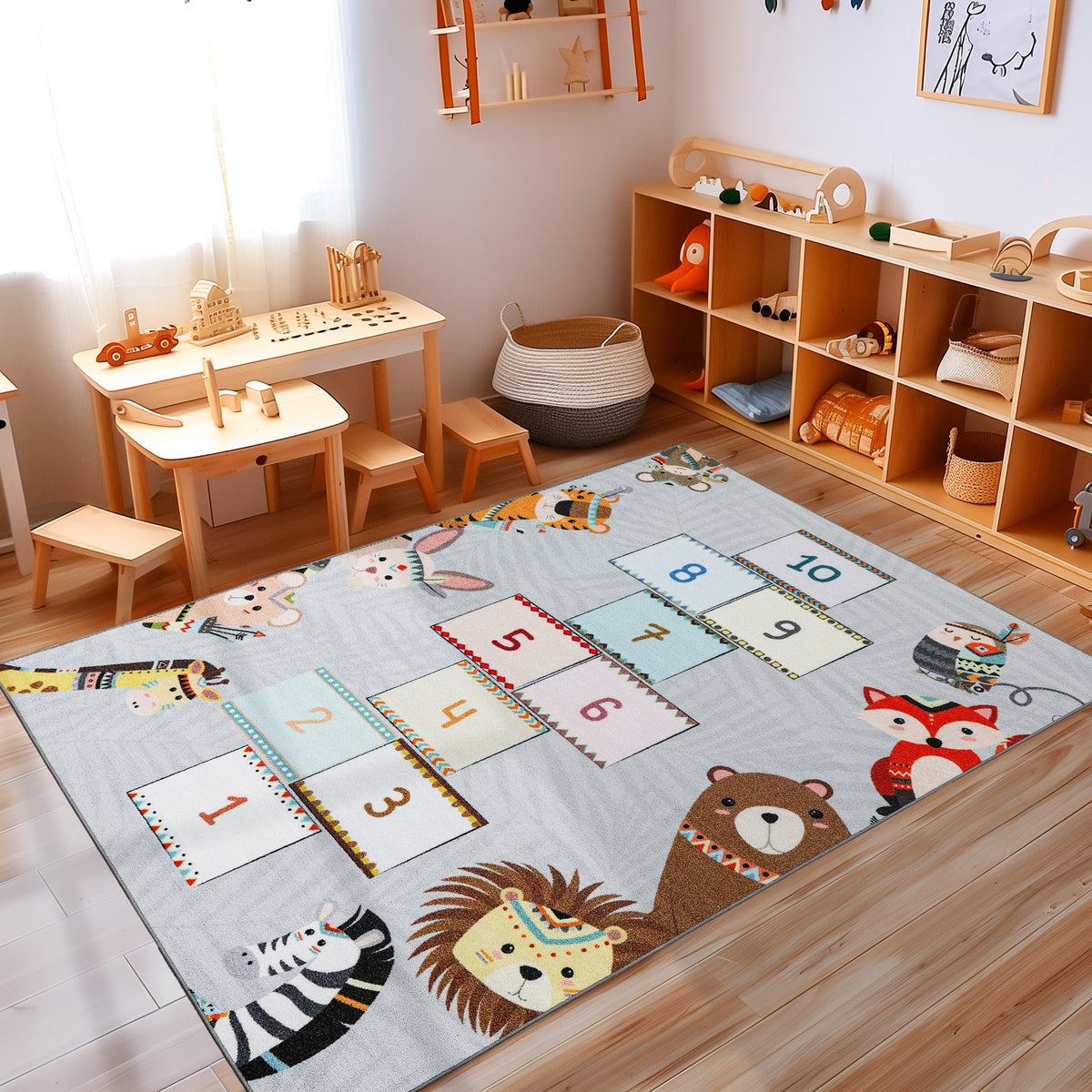Carpettex Kinderteppich Babyteppich Rutschfest Weich Antiallergen