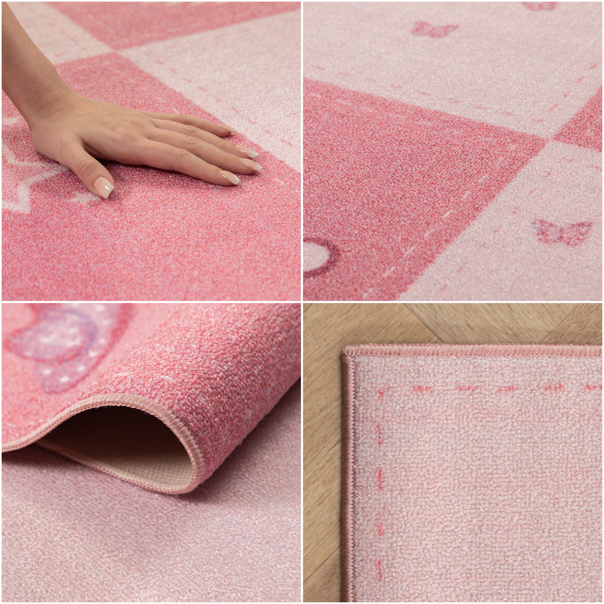 Carpettex Kinderteppich Babyteppich Rutschfest Weich Antiallergen