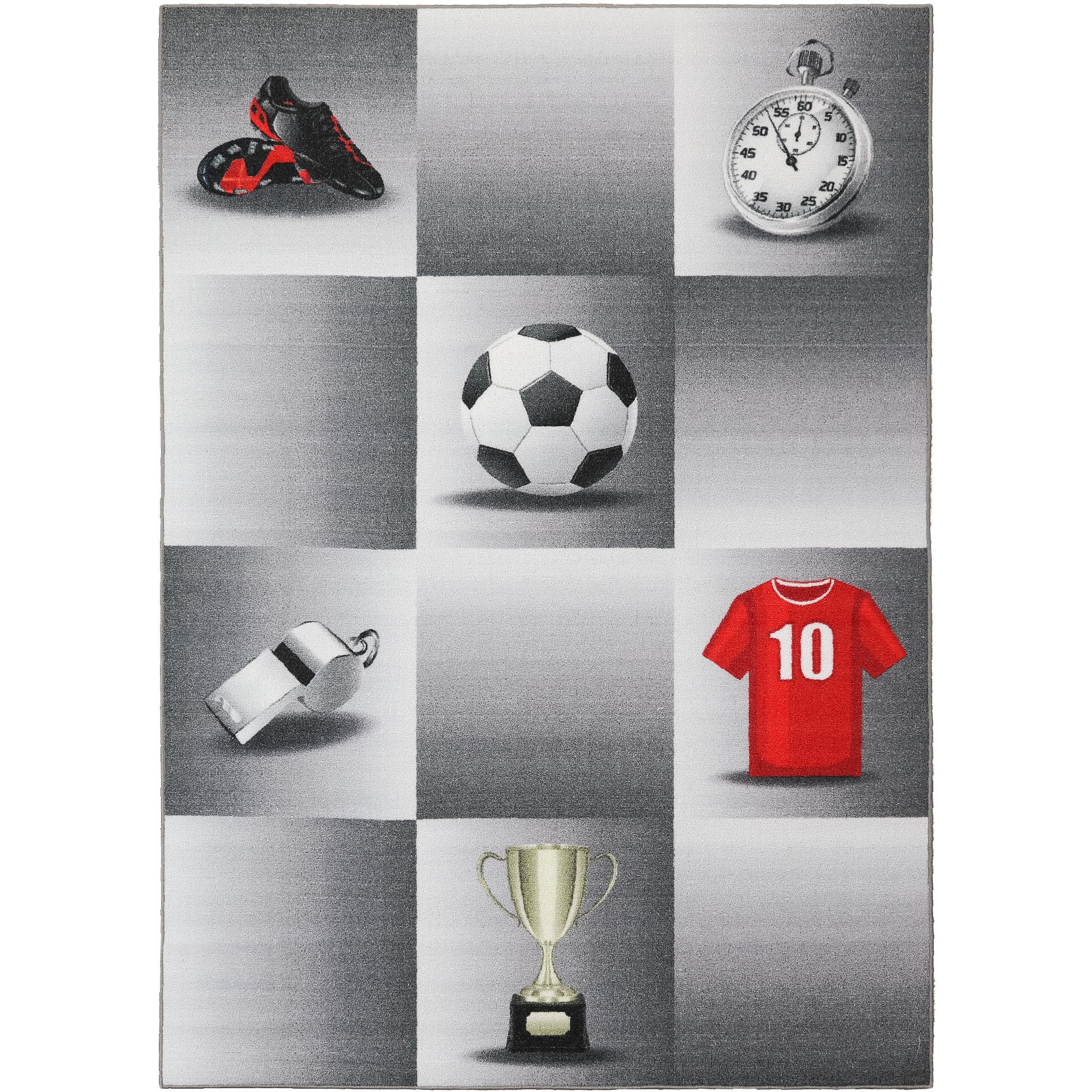 Children's carpet boys football design children's room play mat non-slip