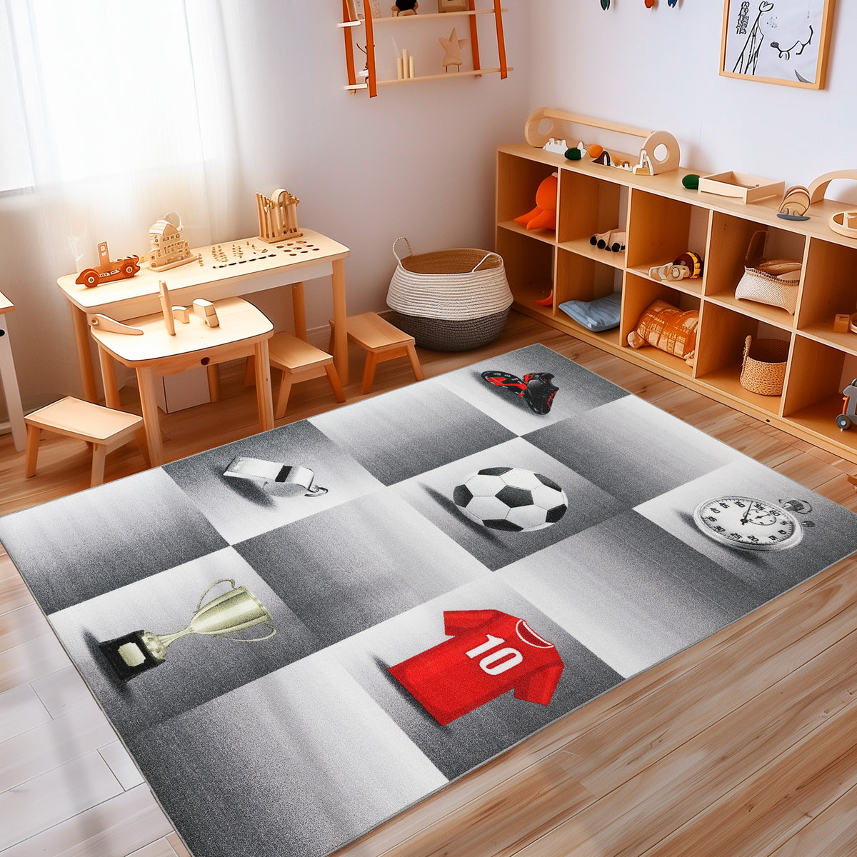 Carpettex Kinderteppich Babyteppich Rutschfest Weich Antiallergen