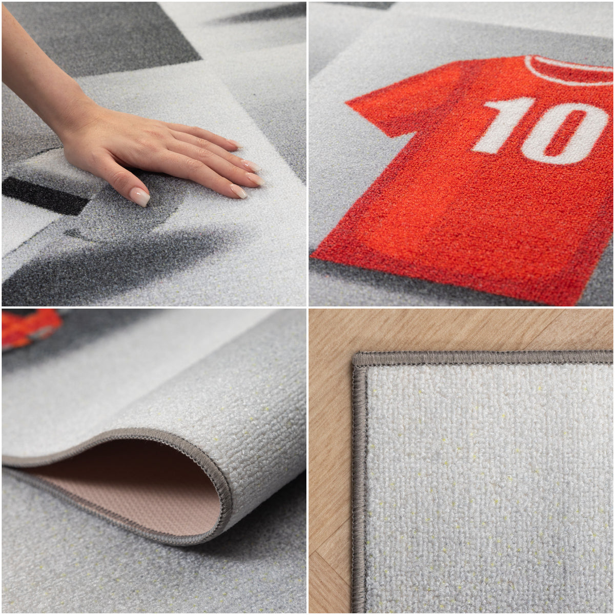Carpettex Kinderteppich Babyteppich Rutschfest Weich Antiallergen