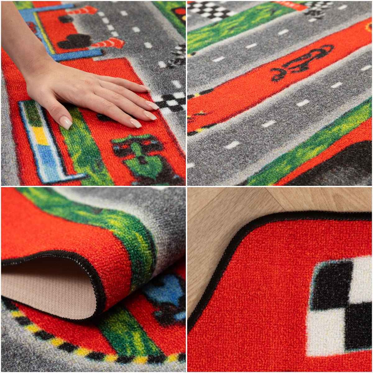 Carpettex Kinderteppich Babyteppich Rutschfest Weich Antiallergen