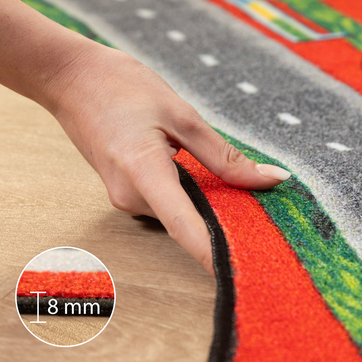 Carpettex Kinderteppich Babyteppich Rutschfest Weich Antiallergen