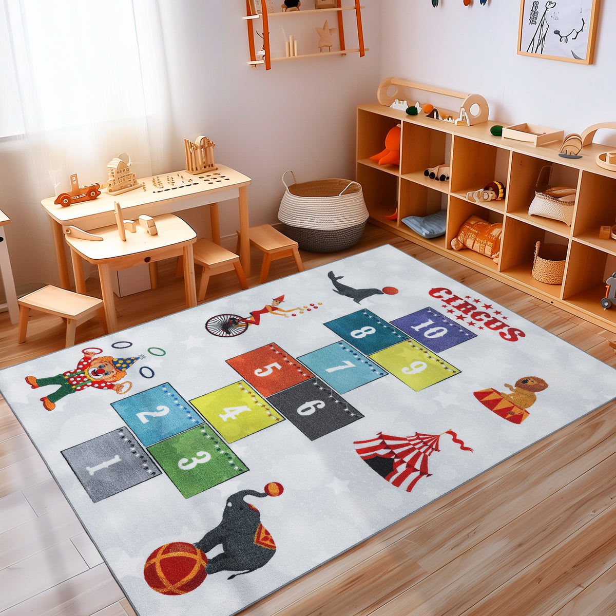 Carpettex Kinderteppich Babyteppich Rutschfest Weich Antiallergen