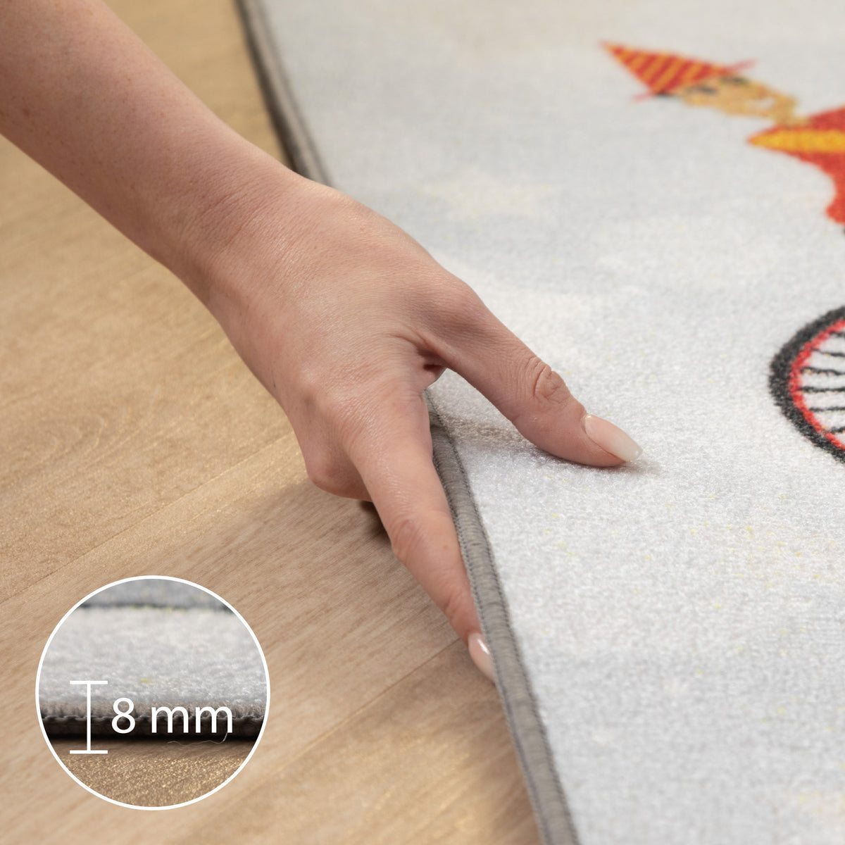 Carpettex Kinderteppich Babyteppich Rutschfest Weich Antiallergen