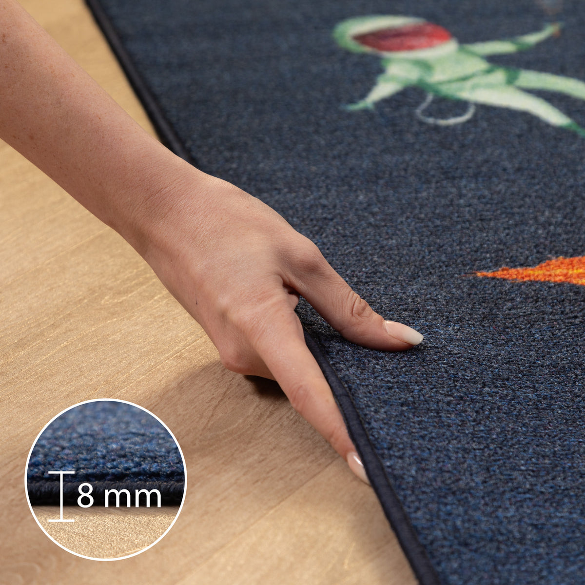 Carpettex Kinderteppich Babyteppich Rutschfest Weich Antiallergen