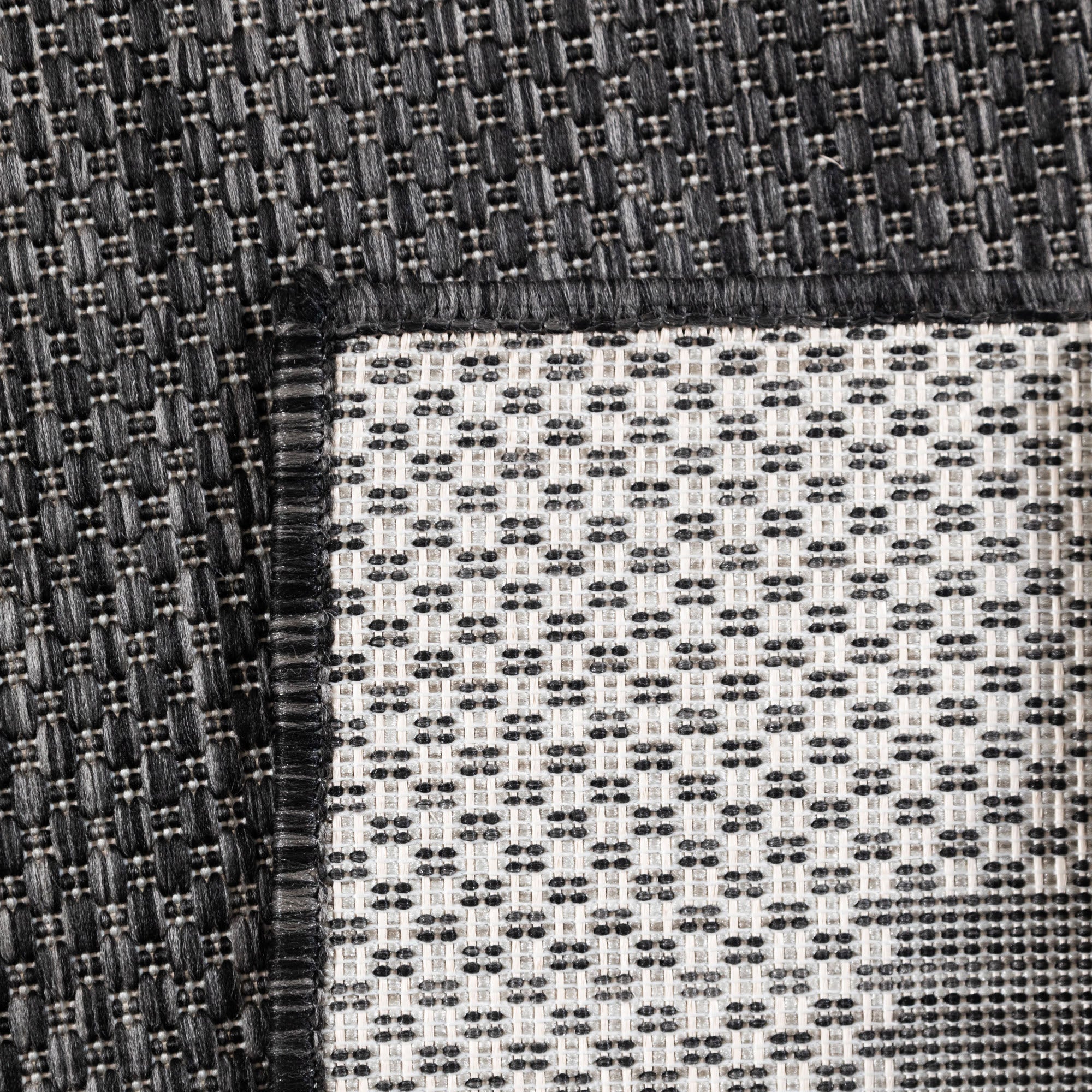Round Outdoor Rug Plain Weatherproof Patio Kitchen Rug Flat Weave