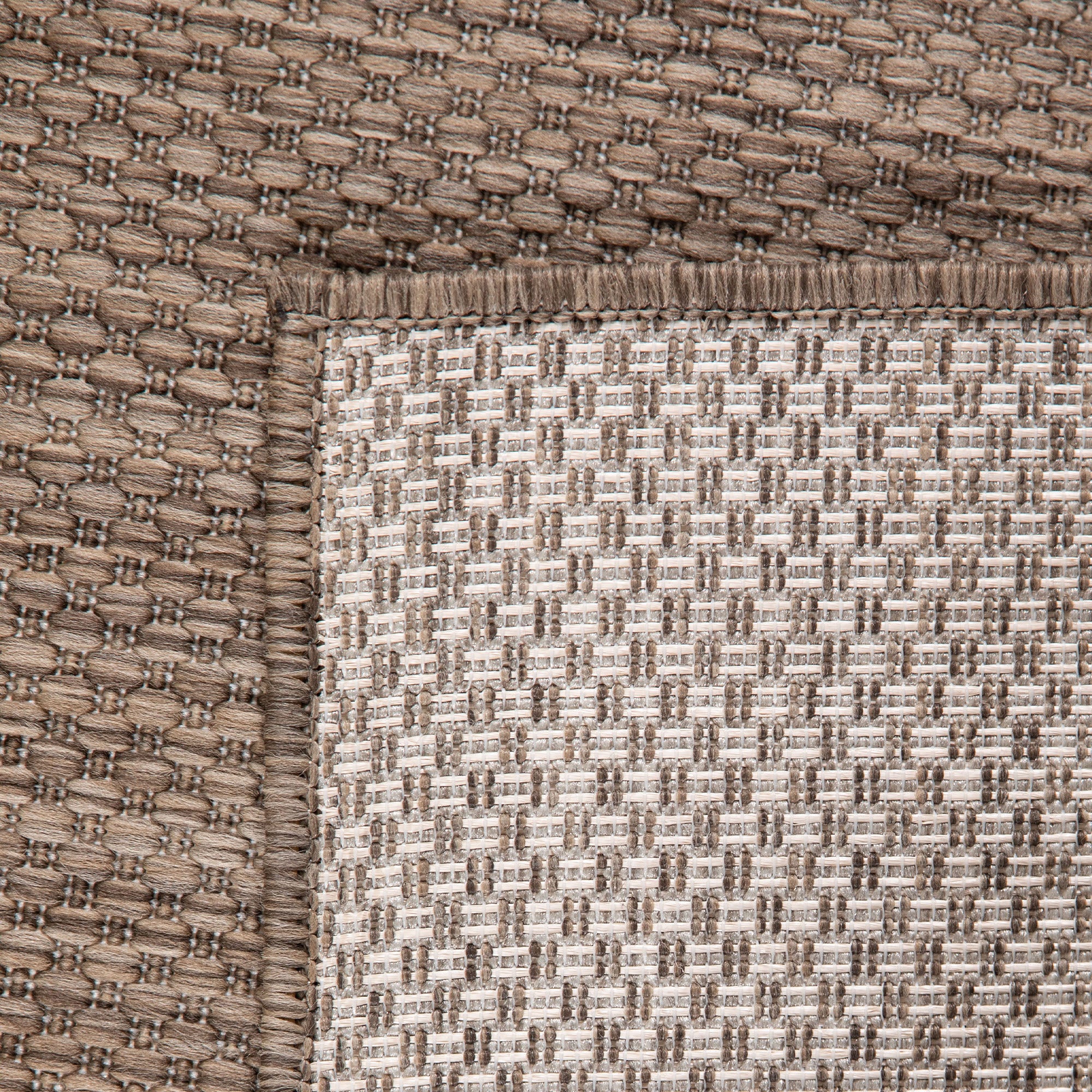 Round Outdoor Rug Plain Weatherproof Patio Kitchen Rug Flat Weave