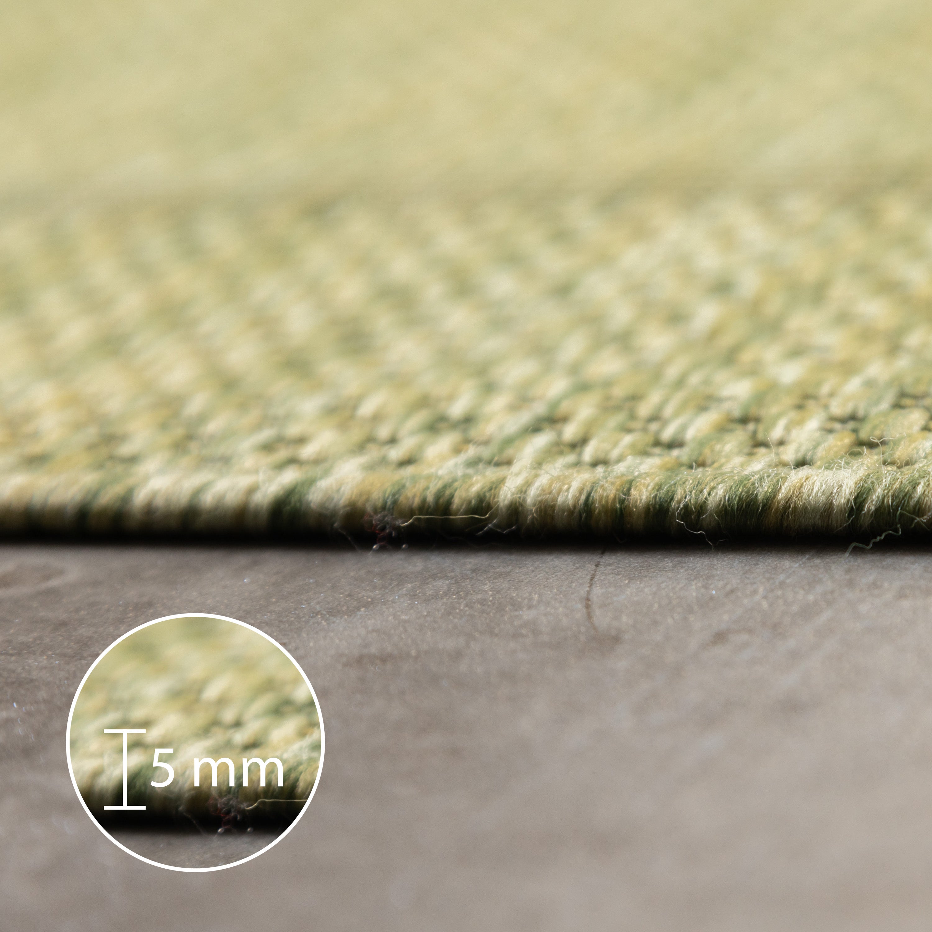 Round Outdoor Rug Plain Weatherproof Patio Kitchen Rug Flat Weave