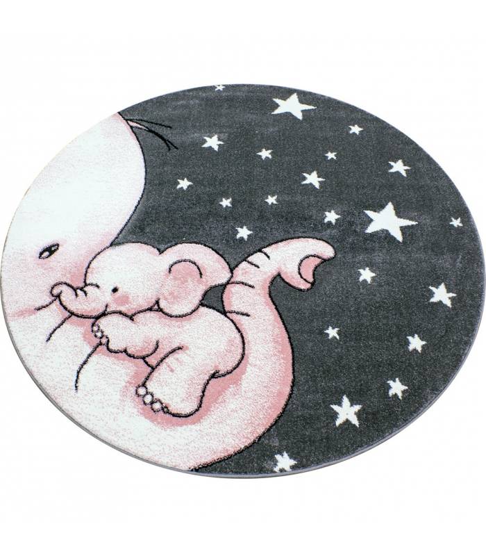 Tapis enfant poils courts phare bateau de mer chambre d'enfant gris beige