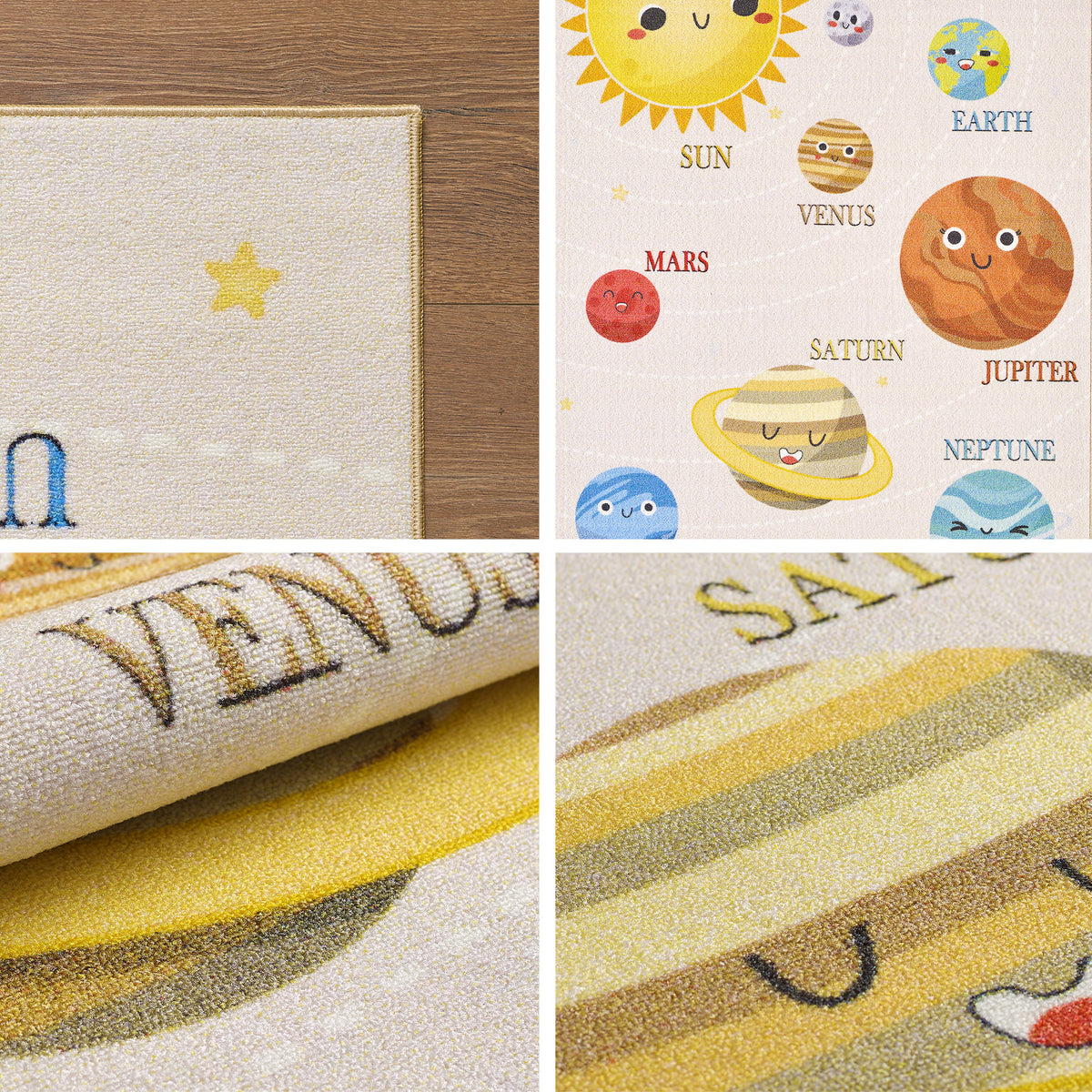 Carpettex Kinderteppich Babyteppich Rutschfest Weich Antiallergen