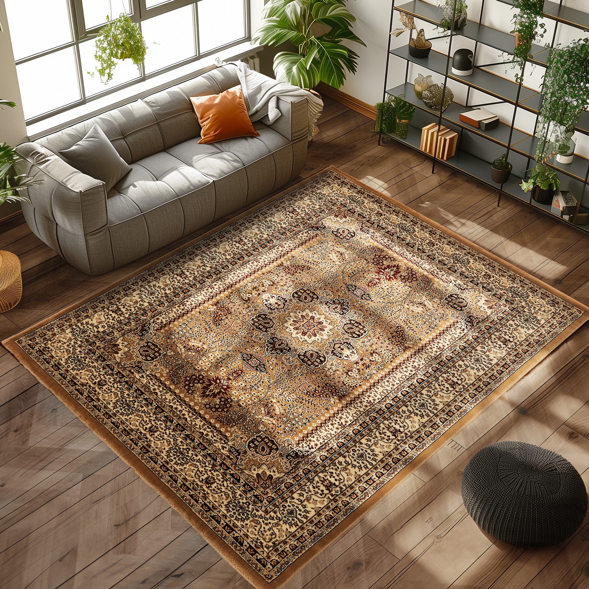 Orinet Teppich Klassisch Optik Webteppich orientalisch Design Teppich Wohnzimmer