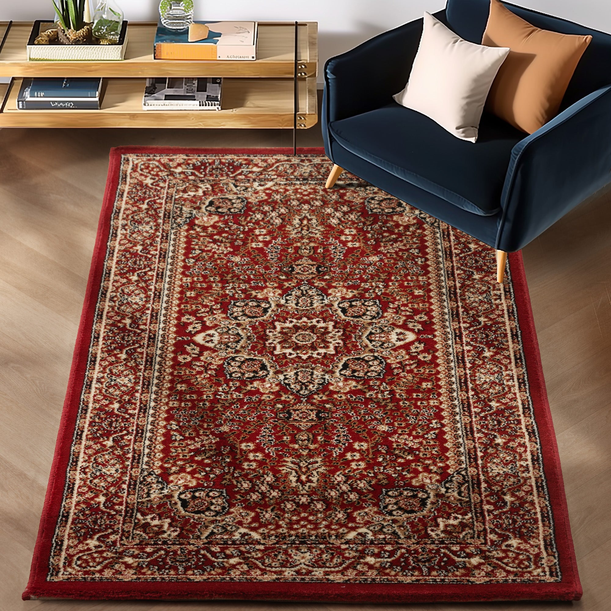 Orinet Teppich Klassisch Optik Webteppich orientalisch Design Teppich Wohnzimmer