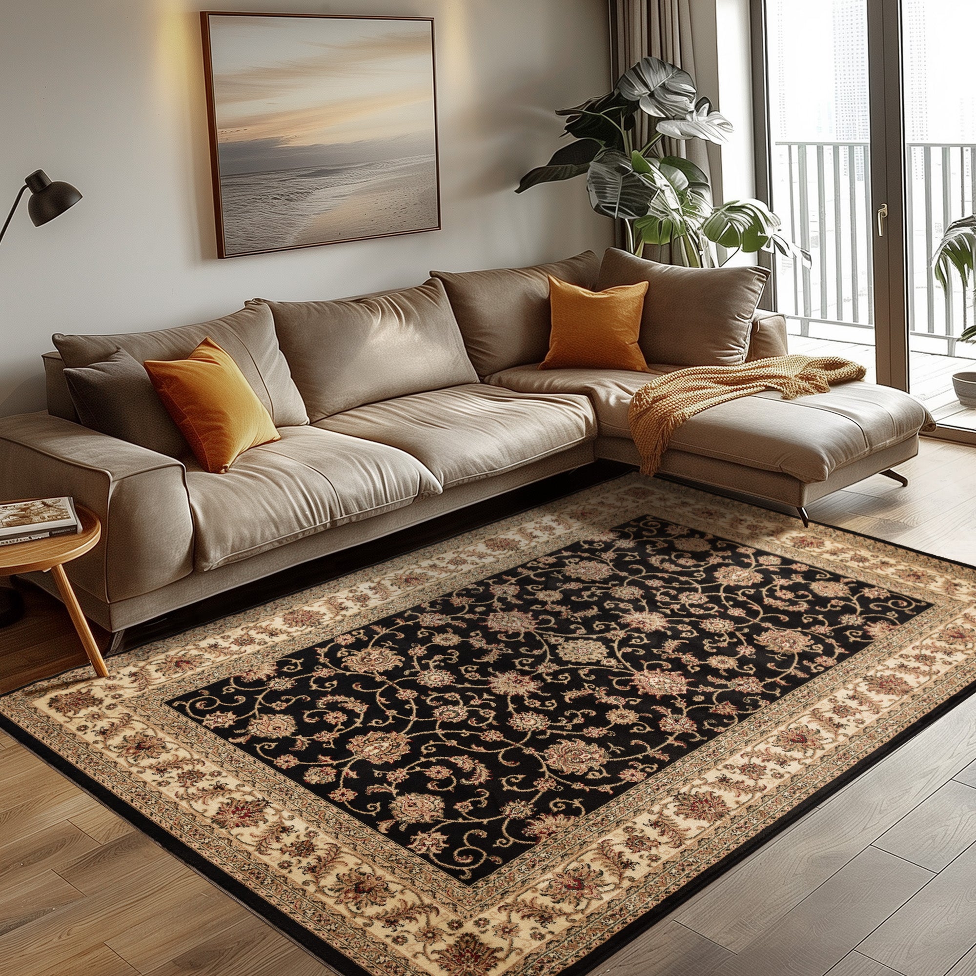 Tapis Orinet tapis tissé aspect classique tapis design oriental salon