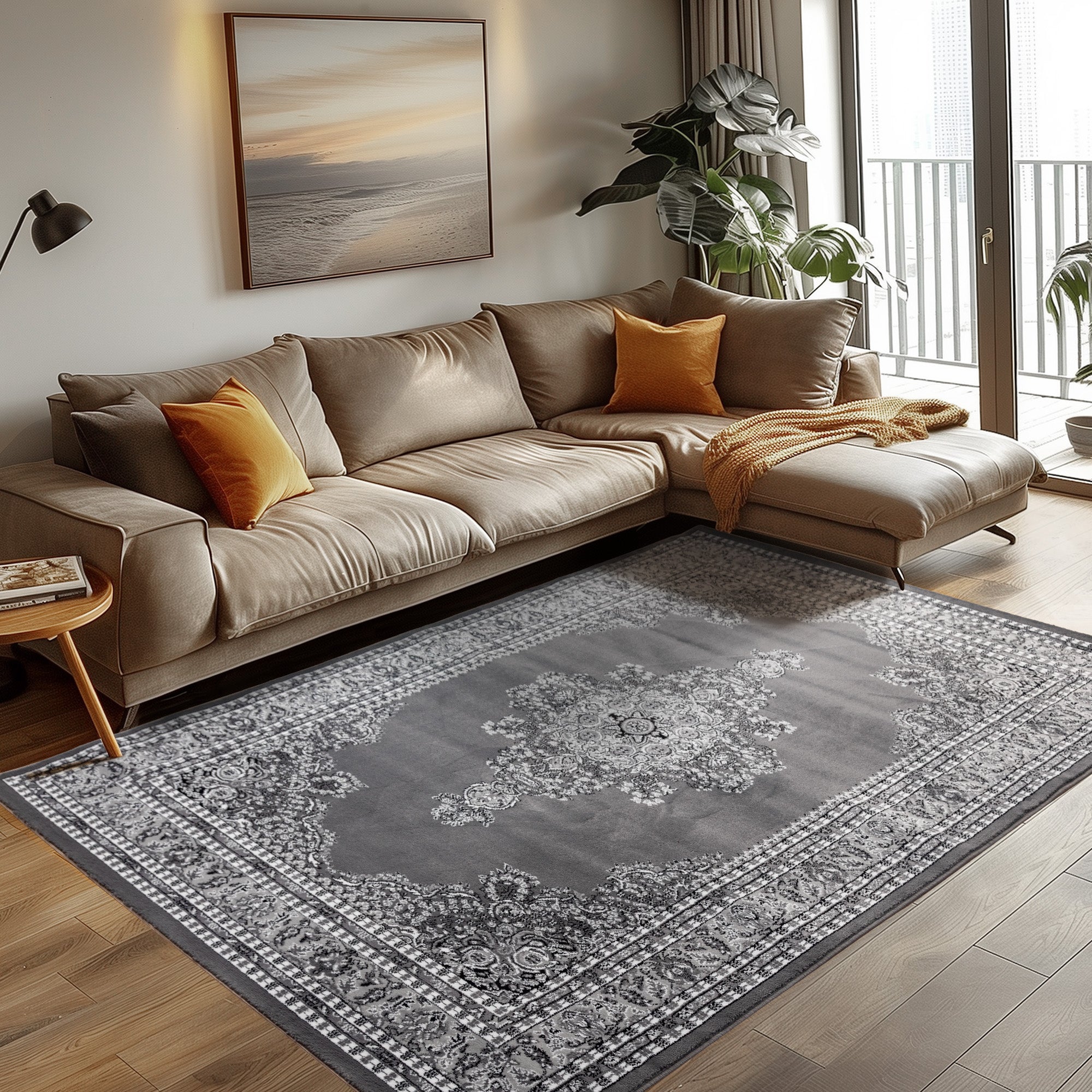 Orinet Teppich Klassisch Optik Webteppich orientalisch Design Teppich Wohnzimmer