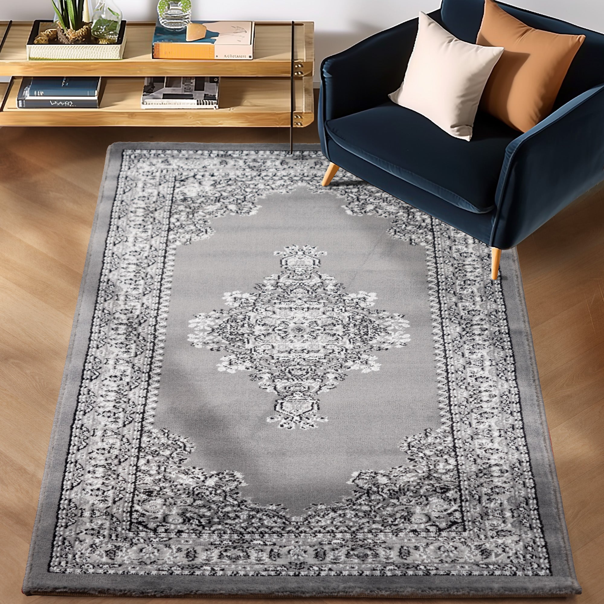 Orinet Teppich Klassisch Optik Webteppich orientalisch Design Teppich Wohnzimmer