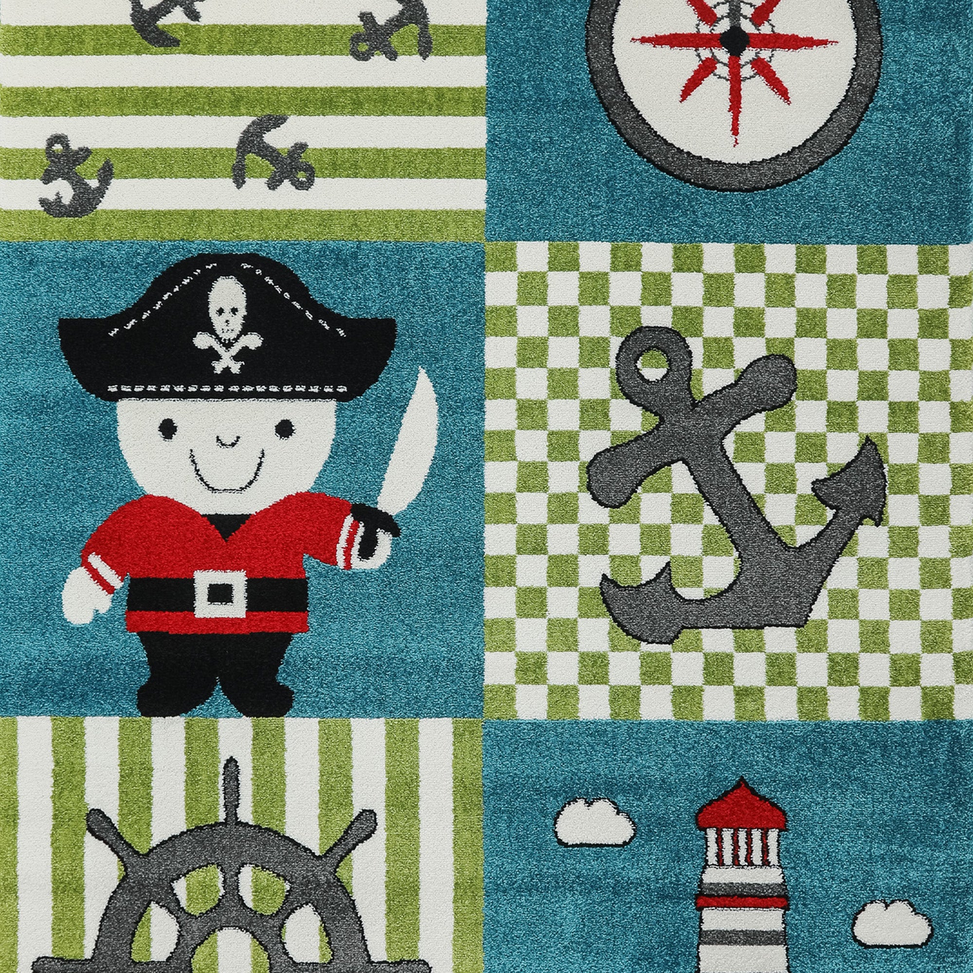 Children's carpet boy pirate design baby room carpet children's room easy to care for