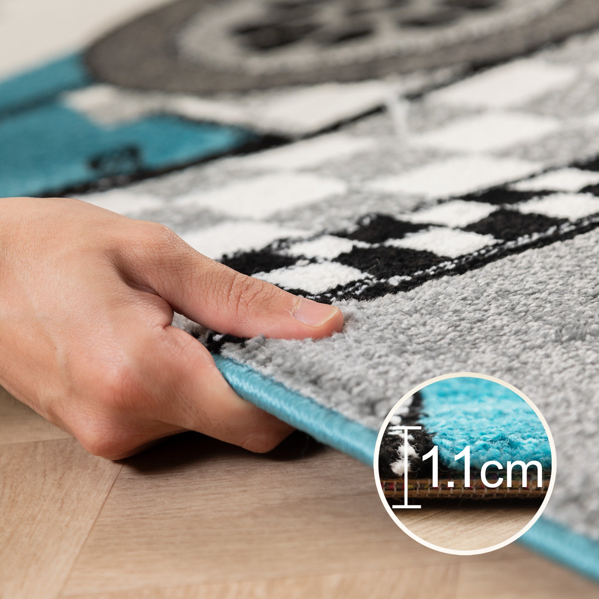 Children's carpet boy pirate design baby room carpet children's room easy to care for