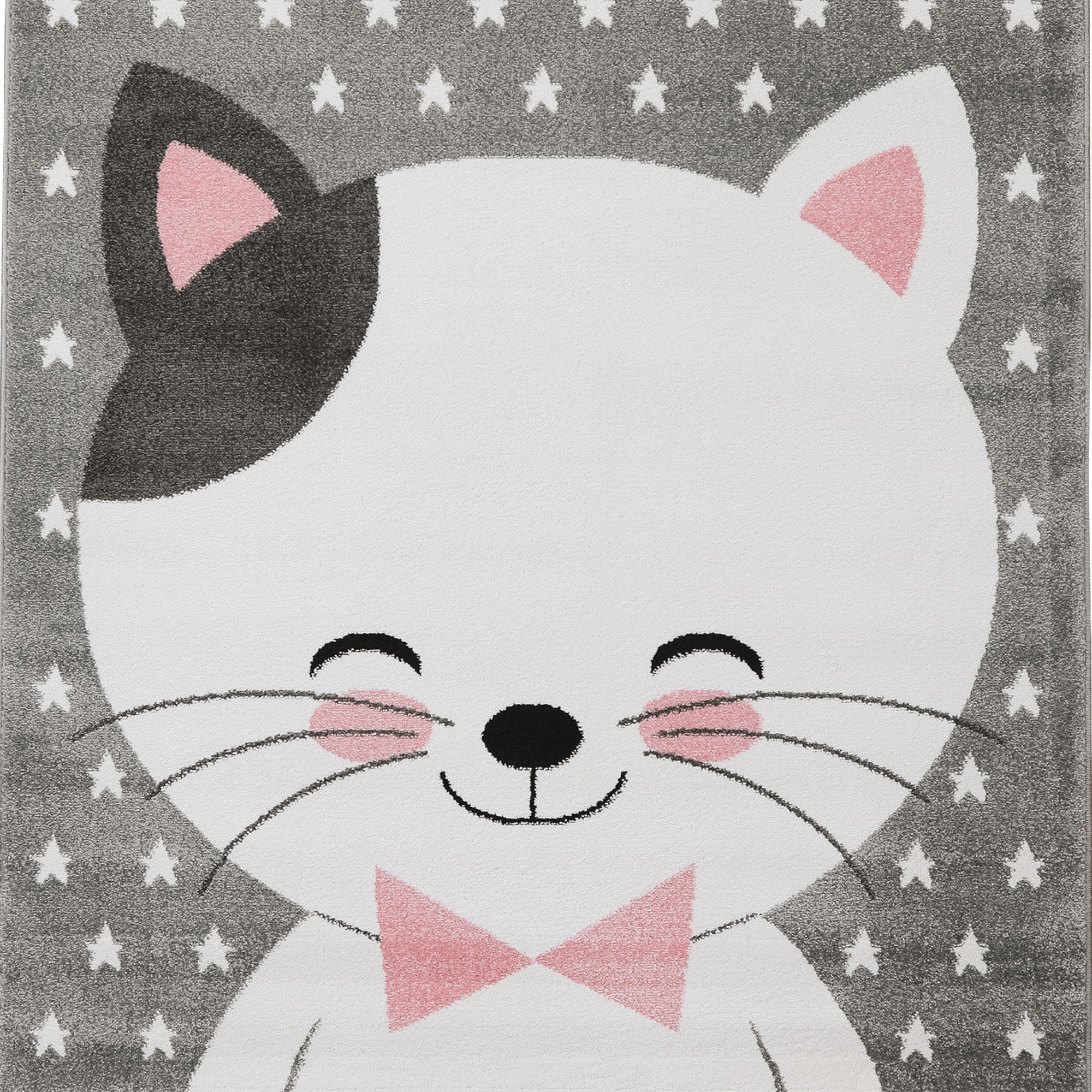 Tapis enfant fille chat design tapis chambre bébé chambre enfant facile d'entretien