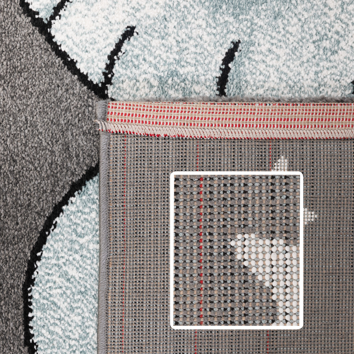 Carpettex Kinderteppich Waschbar Weich Antiallergen Spielteppich
