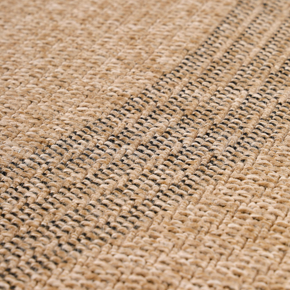 Carpettex Runder Outdoor Teppich Sisal Optik Jute Natur
