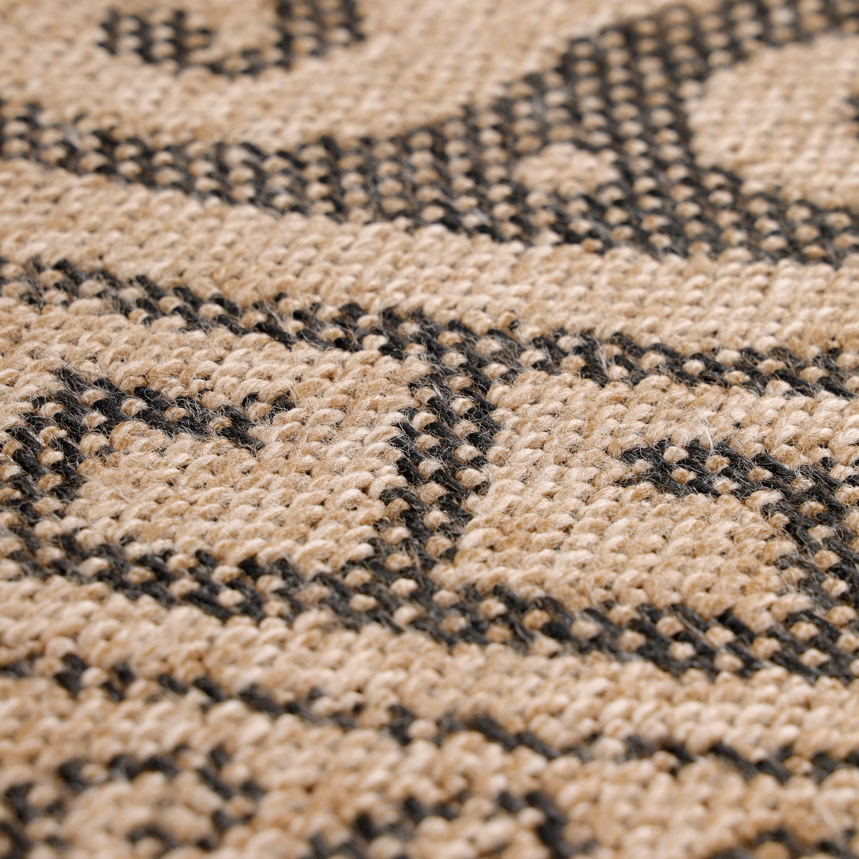 Round outdoor rug vintage design weatherproof patio kitchen balcony