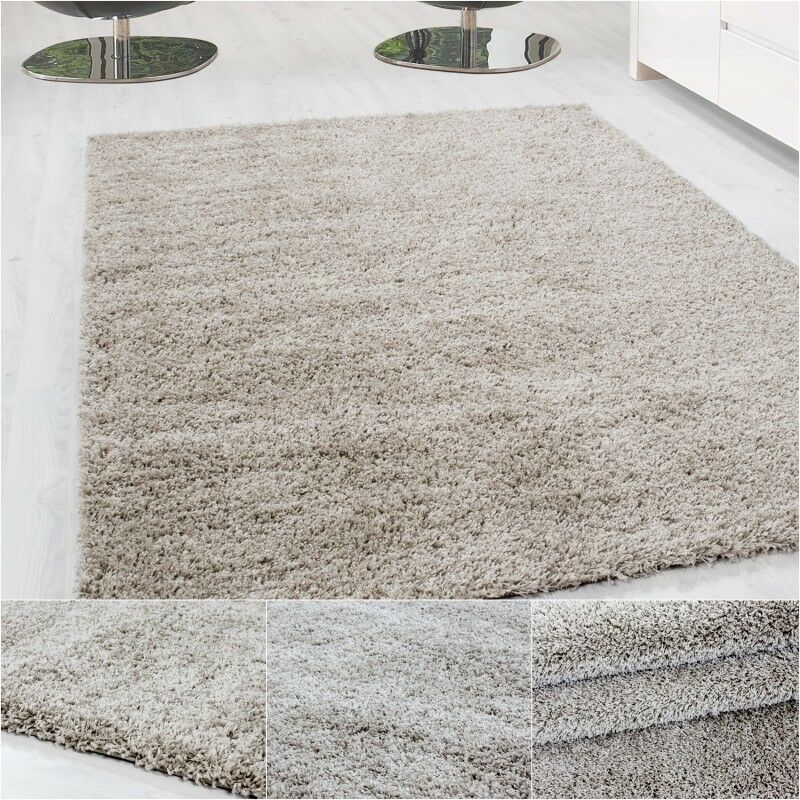 Tapis à poils longs à poils longs, tapis de salon, doux, uni en 14 couleurs
