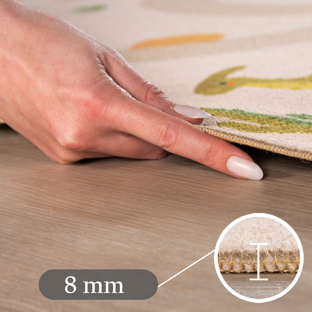 Carpettex Kinderteppich Dinosaurier Dino Straßen Spielteppich