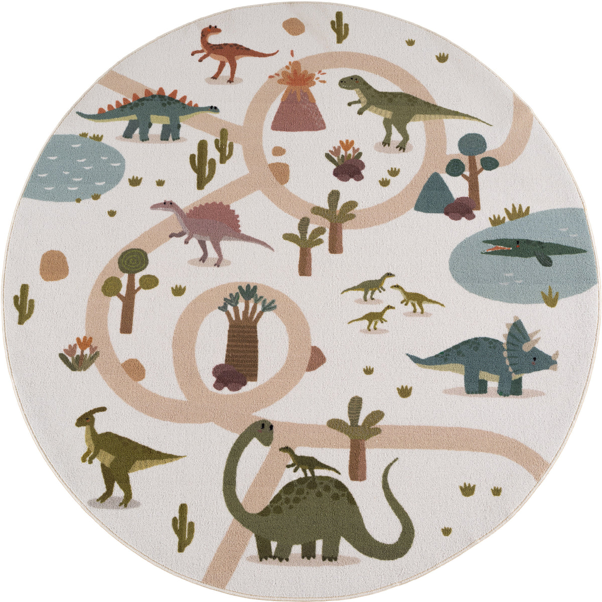 Carpettex Kinderteppich Dinosaurier Spielteppich für Kinderzimmer Spielecken